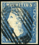 Stamp of Mauritius » 1859 Dardenne Issue (SG 41-44) 1859 Dardenne 2d. group of 12 used examples, mixed condition