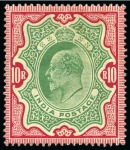 Stamp of India » 1855-1946 De La Rue and later Crown Colony Issues 1902-11 KEVII 1/2a to 25r mint set of 17 with extras shades 