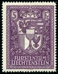 Stamp of Liechtenstein 1912-2002, Ziemlich umfangreiche und schöne Sammlung gestempelt: dabei bessere Werte mit 1921 gez. 9 1/2  3 Rp., 7 1/2 Rp., 13 Rp.; und ungestempelt: 