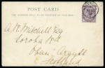 Stamp of Ascension » Great Britain Used in Ascension 1901 (Aug 30) Picture postcard of Ascension sent to Scotland with GB 1881 1d lilac die II tied by crisp Ascension "A" cds