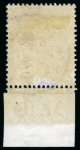 Stamp of Ascension » Great Britain Used in Ascension 1912-22 GB 6d purple lower marginal single with M.18 control single cancelled to order