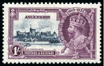 Stamp of Ascension » King George V 1935 Silver Jubilee 1s showing variety "kite and horizontal log", mint hr