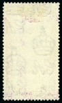 Stamp of Ascension » King George V 1934 2s6d Black & Bright Purple showing variety "teardrops flaw", used