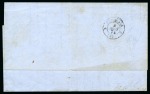 Stamp of Uruguay » Postal History 1874 (June 28). Printed circular from Montevideo to Bordeaux, with sender's dated cachet at top left, carried by private vessel entering France on Aug. 3 as per red cds on front, with Anglo-French 'GB/2F PK'