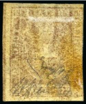 Stamp of Italian States » Tuscany 1860, 80 c. bistro carnicino, un esemplare splendido con bordo di foglio