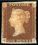 Stamp of Great Britain » Collections 1841-81, Group on a stockcard incl. unused 1867-80 6d mauve pl.8
