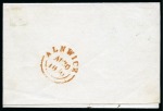 Stamp of Great Britain » 1840 1d Black and 1d Red plates 1a to 11 1840 1d Black pl.3 HC/ID block of four, close to very good margins, tied by to a large piece by red Maltese Crosses