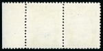 Stamp of Southern Rhodesia 1931-37 KGV 5s blue & green showing error PRINTED ON GUMMED SIDE in mint nh right marginal pair