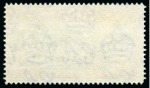 Stamp of Ascension » King George VI 1938-53 2d Black & Scarlet perf.14 showing variety "mountaineer flaw", used