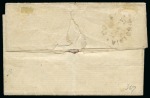 Stamp of Australia » Victoria 1850-53 1d dull red, Ham printing from third state of dies, on Provincial 1d Town letter