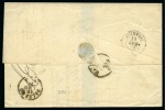 Stamp of Egypt » Italian Post Offices 1875 Folded cover to Palermo, franked Estero 40c rose