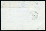 Stamp of Egypt » French Post Offices » Mixed Frankings 1869 (12.11) Cover from Ismalia via Alexandria to Marseille,