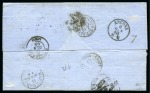 Stamp of Egypt » Italian Post Offices » Alexandria 1863 Folded entire from Alexandria to Rapperschweil,