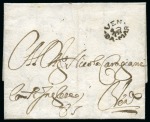 Stamp of Greece » Ionian Islands Korfu and Paxos 1717 Early folded entire from Corfu to Venice bearing