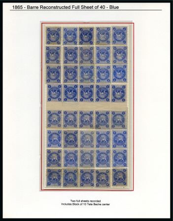 Stamp of Persia » 1868-1879 Nasr ed-Din Shah Lion Issues » 1865 Essays 1867 Barre essays in blue, designed for the  4 Shahis value,