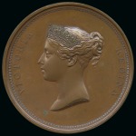 Stamp of Great Britain 1837 William Wyon City Medal in bronze, 55mm