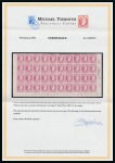 Stamp of Greece » Large Hermes Heads » 1861 Barre proofs 80 Lep, carmine plate proof of block of forty from