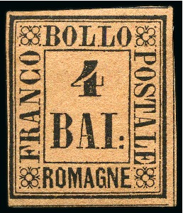 Stamp of Italian States » Romagna 1859, serie completa di nove valori, nuova con gomma,