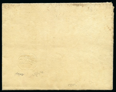 Stamp of Italian States » Sardinia 1820, "Cavallini", foglio doppio, 15 c., 25 c. e 50 c., seconda serie completa nuova