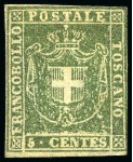 Stamp of Large Lots and Collections Italian States: 1850-68 Collection comprising 150 unused stamps, including various good values in a predominantly fine state of preservation and some being extremely fine, accompanied by 35 certificates