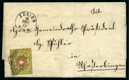 Stamp of Switzerland / Schweiz » Rayonmarken » Rayon II, gelb, ohne Kreuzeinfassung (STEIN D) Rayon II