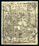 Stamp of Persia » 1868-1879 Nasr ed-Din Shah Lion Issues » 1878-79 Five Kran Stamps (SG 40-43) (Persiphila 30-37) 1878-79 5kr. bronze gray shades, selection of four