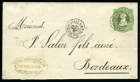 Stamp of Argentina » General issues 1879 (Feb 24). 16c green stationery cover from Buenos