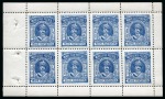 Stamp of Indian States » Morvi 1931 1/2a Dull Blue, stamps 5.5mm apart, in two full unused sheets, one on white wove and one on chalk surfaced paper 