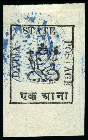 Stamp of Indian States » Duttia 1897 1a black on white unused