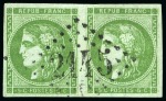 Stamp of France » Emission de Bordeaux 1870 1870, Émission de Bordeaux 5c vert avec 2 paires (une