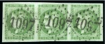 Stamp of France » Emission de Bordeaux 1870 1870, Émission de Bordeaux 5c vert avec 2 paires (une