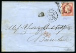 Stamp of France » Collections 1861-1871, Groupe de 7 lettres et un devant avec affranchissement