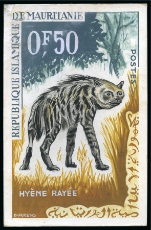 Stamp of Colonies françaises » Mauritanie 1963, Lot de 7 maquettes moyen format de timbres de