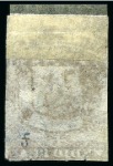 Stamp of Venezuela 1859-60, Coarse Impression 1/2r red used ERROR OF COLOUR, 
