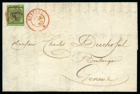 Stamp of Switzerland / Schweiz » Kantonalmarken » Genf halbe doppelgenf