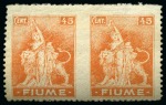 Stamp of Large Lots and Collections Fiume: 1918-1919 Extensive and valuable collection neatly mounted and presented in Lindner album on 51 album pages, plus a vast array of stamps on stockcards and old auction lots cards