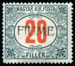 Stamp of Large Lots and Collections Fiume: 1918-1919 Extensive and valuable collection neatly mounted and presented in Lindner album on 51 album pages, plus a vast array of stamps on stockcards and old auction lots cards