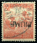 Stamp of Large Lots and Collections Fiume: 1918-1919 Extensive and valuable collection neatly mounted and presented in Lindner album on 51 album pages, plus a vast array of stamps on stockcards and old auction lots cards