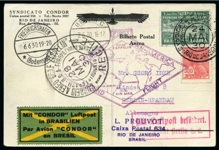 Stamp of Large Lots and Collections Brazil: 1930-1935 Specialised Transatlantic Zeppelin