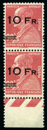 Stamp of France » Poste Aérienne 1928, ILE DE FRANCE 10F sur 90c Berthelot avec surcharge