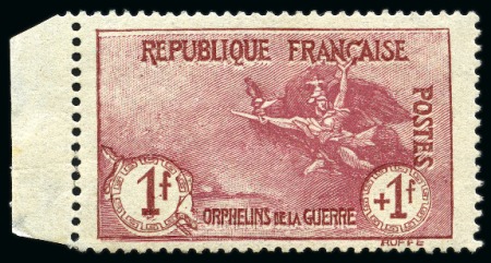 Stamp of France » Émissions à partir de 1900 1914-17, Orphelin de la guerre Y&T n°154 ** avec bord