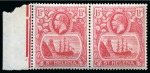 Stamp of St. Helena 1922-37 1/2d Grey & Black, 1 1/2d and 3d showing variety "broken mainmast"