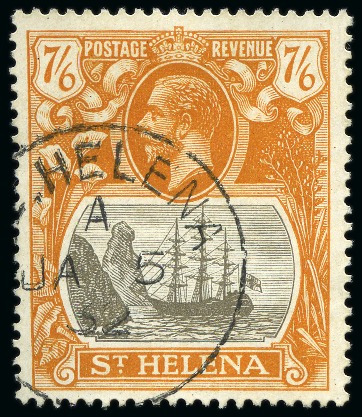 Stamp of St. Helena 1922-37 Used group of 14 to 10s