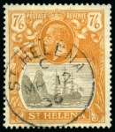 Stamp of St. Helena 1922-37 Used group of 14 to 10s