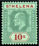 Stamp of St. Helena 1884-1959, Mint group incl. 1884-94 set of 8, 1908-11 set with extra 10s, 1922-27 incl. two 10s, etc.
