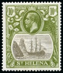 Stamp of St. Helena 1884-1959, Mint group incl. 1884-94 set of 8, 1908-11 set with extra 10s, 1922-27 incl. two 10s, etc.