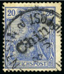 Stamp of Large Lots and Collections German Colonies: 1901 Estate lot in small carton with