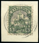 Stamp of Large Lots and Collections German Colonies: 1901 Estate lot in small carton with