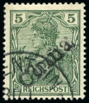 Stamp of Large Lots and Collections German Colonies: 1901 Estate lot in small carton with