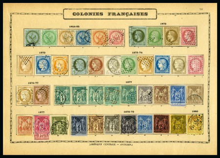 Stamp of Colonies françaises » Colonies Francaise Collections et Lots 1859-1977, Dispersion d'une succession dans un grand